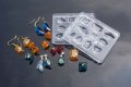 10 форми диаманти камъни силиконов молд бижутерски сладкарски смола изделия ръчна изработка обеци , снимка 2