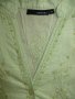 ANDREA, памучна риза с бродерии, 40 (L), резеда, снимка 5