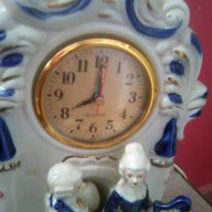 стара порцеланова нощна лампа с часовник, снимка 3 - Антикварни и старинни предмети - 7543360