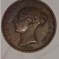 1855 Great Britain Penny  aXF, снимка 2 - Нумизматика и бонистика - 16183218
