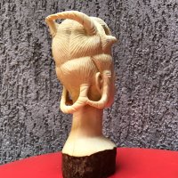Слонова кост изящна женска фигура-700 гр., снимка 6 - Антикварни и старинни предмети - 13709176