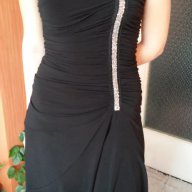 Стилна черна дълга дамска рокля, снимка 5 - Рокли - 16685863