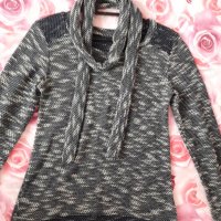 Дамска блуза меланж с шал, снимка 5 - Блузи с дълъг ръкав и пуловери - 23119255