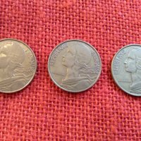 Френски  монети, 7 броя, емисии от 1992г. до 1976г., много запазени, снимка 10 - Нумизматика и бонистика - 23356475