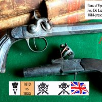 Белгийски Капсулен,пищов и Английски кремъчен пистолет, снимка 2 - Антикварни и старинни предмети - 25712533