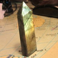Лабрадорит   камък, пирамида, обелиск, снимка 1 - Други - 13808481