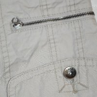 LIV Essentials дамски бежов панталон летен 3/4 100% памук размер 48, снимка 4 - Панталони - 23444822