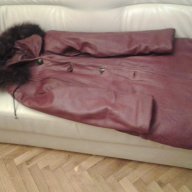 Продавам дамско яке от естествена кожа цвят бордо, снимка 1 - Якета - 6673133