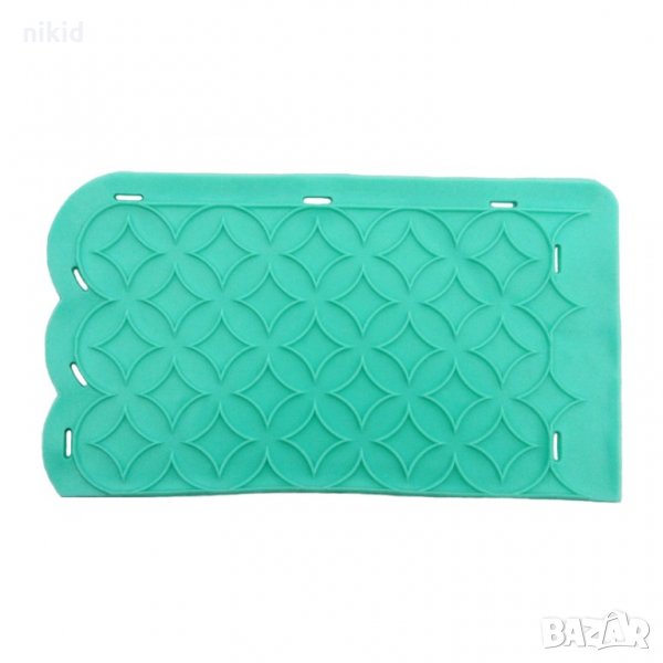 Ромб Каро 1 вид съединяващ силиконов молд форма захарна дантела борд орнамент фондан шоколад украса, снимка 1