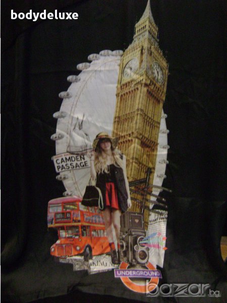 черна памучна туника, снимка 1