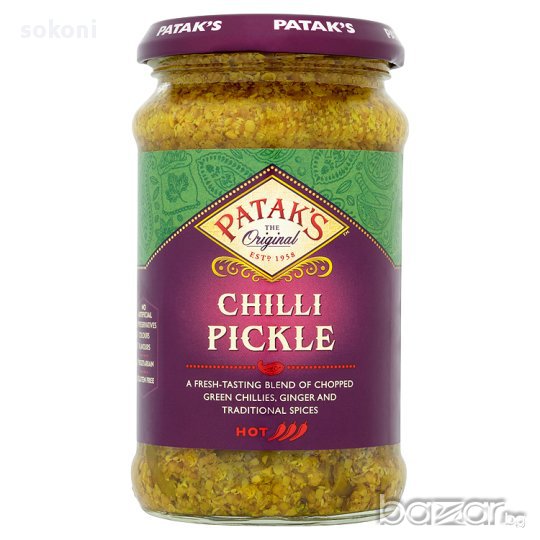 Pataks Chilli Pickle / Патакс Чили Туршия Люта 283гр, снимка 1