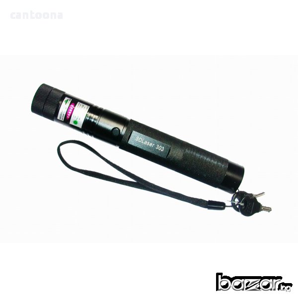 Супер мощен зелен лазер TY-303 200 mW с дискотечна приставка, снимка 1