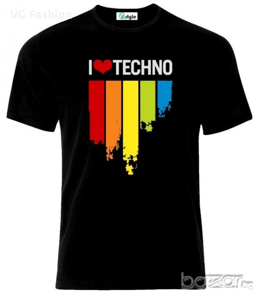 Мъжка тениска Techno House Trance Dance Music, снимка 1