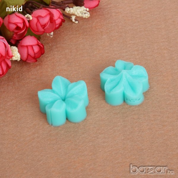 2 части цветче вишнев цвят силиконов молд вейнър вайнър украса декор фондан шоколад торта др., снимка 1