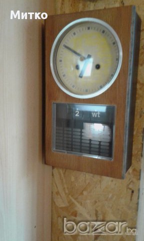 Часовник механичен стенен с дата и ден- колекционерски., снимка 5 - Антикварни и старинни предмети - 18163286