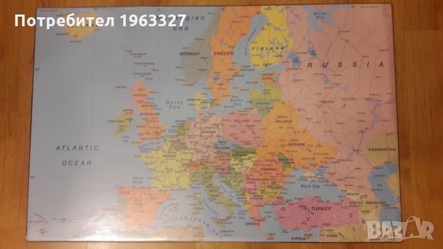 Карта на Европа, снимка 1