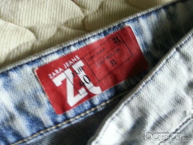 Zara jeans фабрично накъсани, снимка 5 - Дънки - 20516459