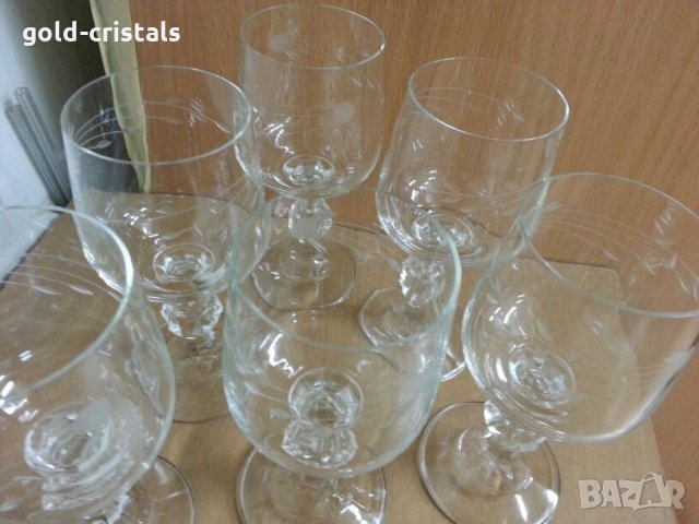 Ретро кристални чаши за вино , снимка 9 - Антикварни и старинни предмети - 22519949