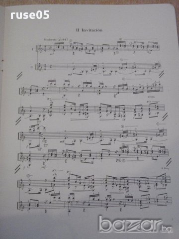 Книга "OCHO DANZAS - DOS GUITARRAS - I.Cervantes" - 16 стр., снимка 4 - Специализирана литература - 15860041
