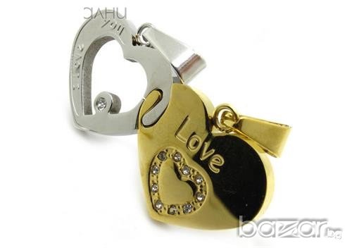  Висулка 2бр сърца, снимка 4 - Колиета, медальони, синджири - 6651390