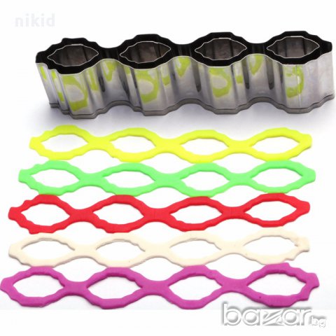 ромбове метална решетка лента резец форма борд кант декорация и украса торта фондан тесто пита и др.