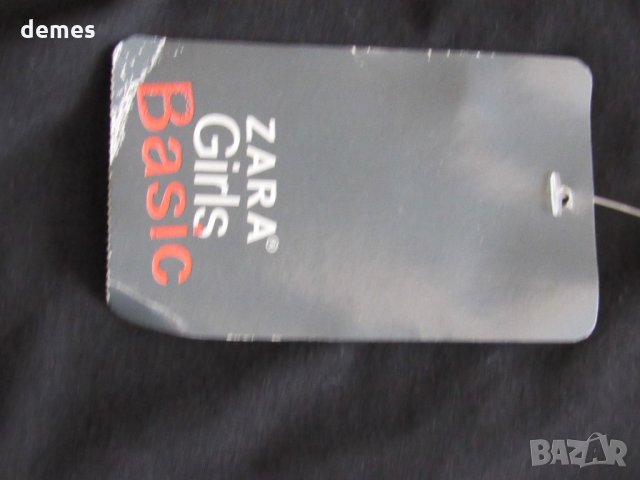  Черна блуза ZARA за момиче, размер 164, нова, снимка 3 - Детски Блузи и туники - 23915578