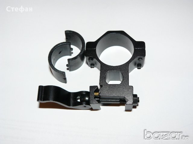 Монтаж за фенер/лазер и други с Уивър база, снимка 5 - Екипировка - 18054047