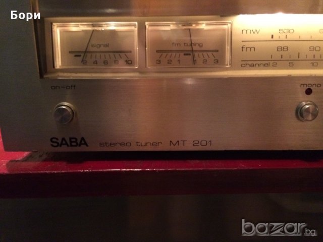 SABA MT 201 stereo tuner, снимка 4 - Аудиосистеми - 19901431