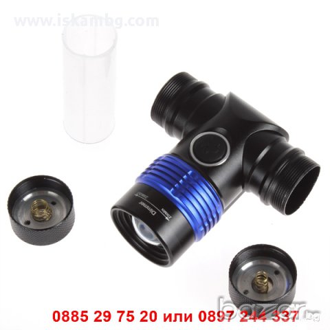 Лед челник с филтри и ZOOM - ударо и влагоустойчив T6 1600 лумена, снимка 8 - Оборудване и аксесоари за оръжия - 12283308