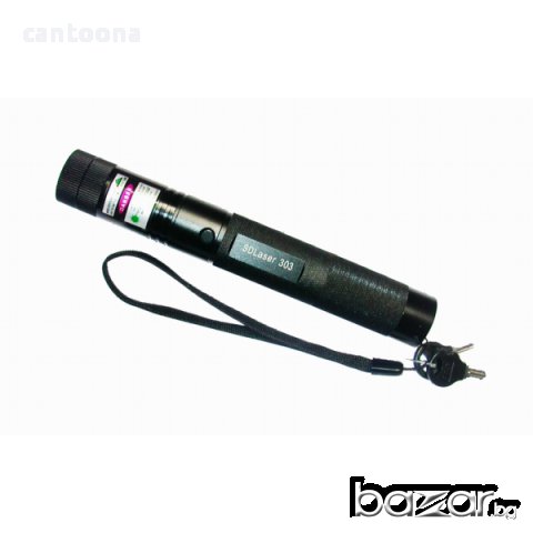 Супер мощен зелен лазер TY-303 200 mW с дискотечна приставка