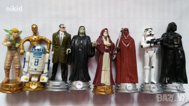 Star Wars Междузвездни войни PVC фигурки пластмасови на стенд за игра и украса торта топер, снимка 2 - Фигурки - 22353879