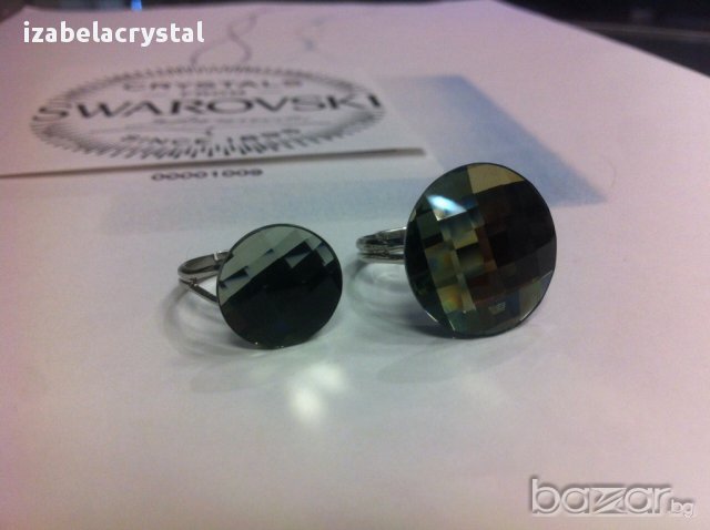 Пръстен Сваровски ''chessboard'' Swarovski , снимка 6 - Пръстени - 11341140