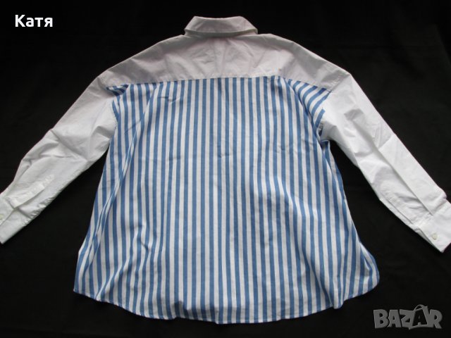 Риза Topshop широка райе синьо бяло нова морски бриз, снимка 2 - Ризи - 25382182