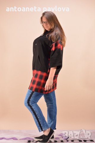 Туника -суичър  с  качулка , снимка 2 - Туники - 23782763