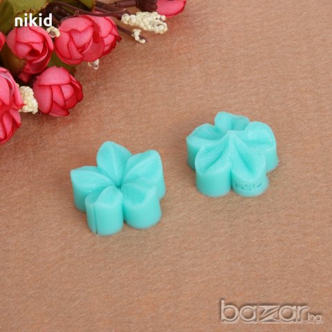 2 части цветче вишнев цвят силиконов молд вейнър вайнър украса декор фондан шоколад торта др.