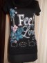 "Bebe" Дамска блузка в черно на цветя, снимка 2