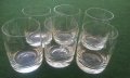 Стъклени чаши с гравюра за концентрат от едно време комплект, снимка 1 - Чаши - 24192494