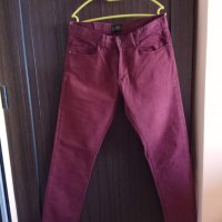 Zara Jeans дънки цвят бордо , снимка 1 - Дънки - 26017904