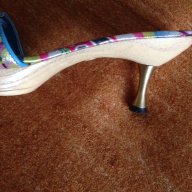 Цветни сандали на ток DARIS, снимка 6 - Сандали - 9562947