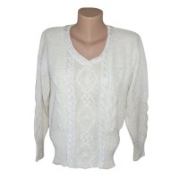 Alain Murati Collection Exclusive дамска бяла блуза пуловер, снимка 1 - Блузи с дълъг ръкав и пуловери - 23496594