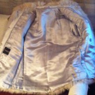 кожено палто от сребърна лисица размер 38, снимка 3 - Палта, манта - 13289481