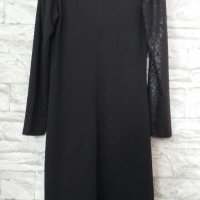Елегантна черна рокля, снимка 4 - Рокли - 25034656