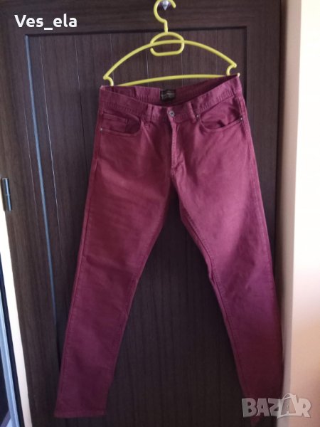 Zara Jeans дънки цвят бордо , снимка 1