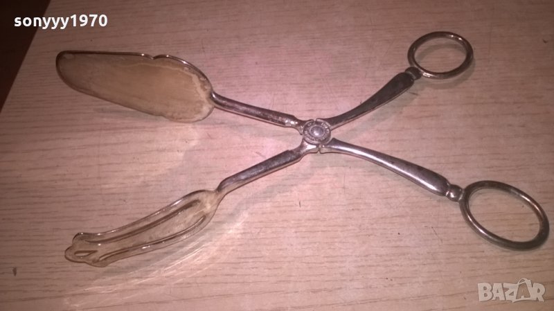 e.r.zink silverplated-made in italy-27см-внос швеицария, снимка 1