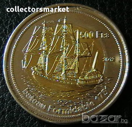 500 франка 2012, Басас да Индия, снимка 1