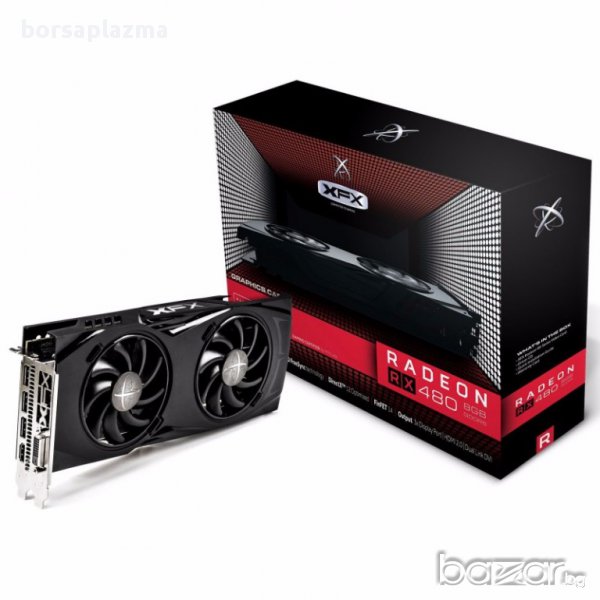 XFX Radeon RX 480 GTR Black Edition 8192MB GDDR5 PCI-Express Graphics Card with Backplate, снимка 1