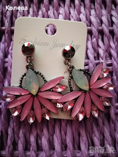 Обеци Pink , снимка 1