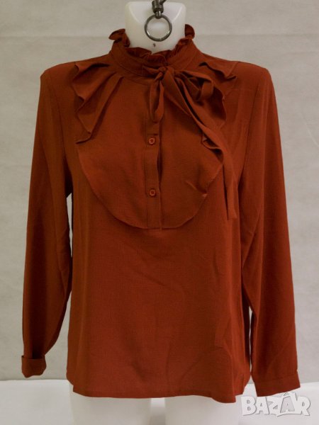 Дамска блуза цвят керемида марка Fever City - L, снимка 1