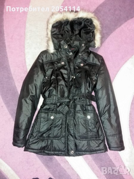 Дамско зимно яке с брокат , снимка 1