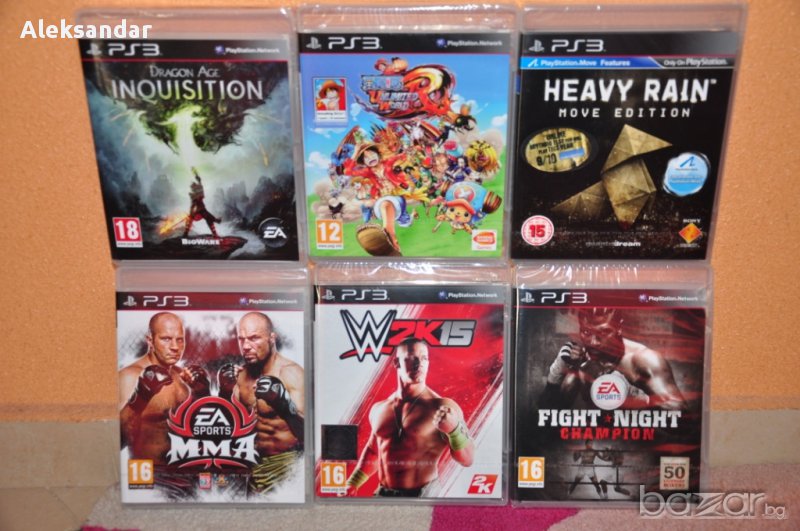 Нови ps3,Rain,mma,wwe 15,Fight,Champion,Dragon,age,madagascar,one piece,пс3 , снимка 1